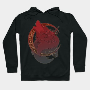 Howling Wolf Moon - Fantasy and Folklore Hoodie